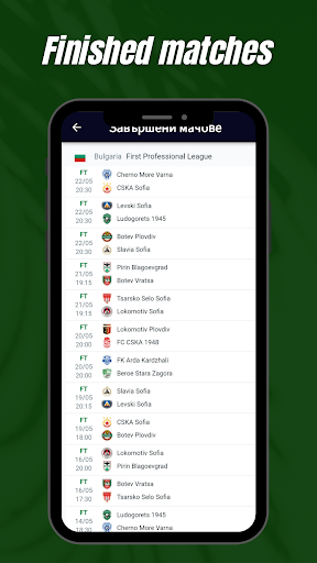 Parva liga table Screen 3