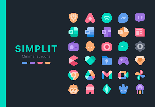 Android application Simplit Icon Pack screenshort