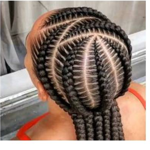 African women braids logo