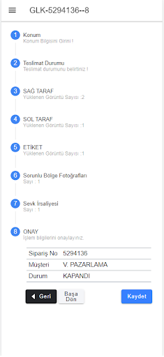 GPSLine Kargo Yönetim Screen 3