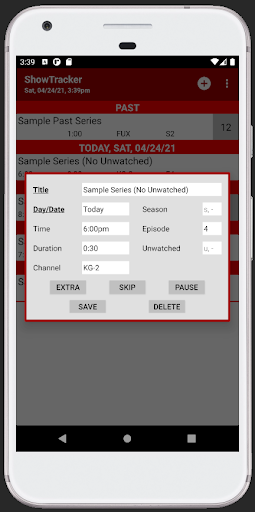 ShowTracker Screen 2