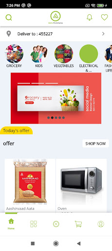 Alpha Ecommerce User Screen 3