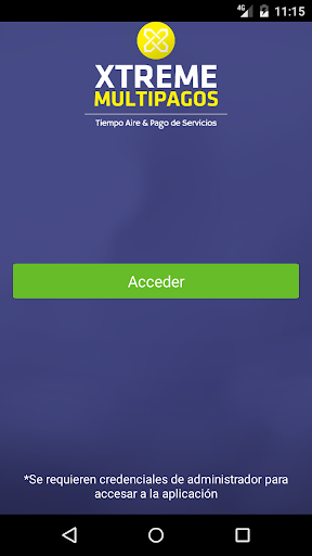 Android application Xtrememultipagos screenshort