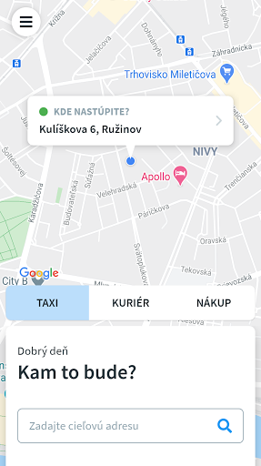 Android application Goral TAXI screenshort