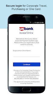 U.S. Bank Access Online Mobile Screenshot