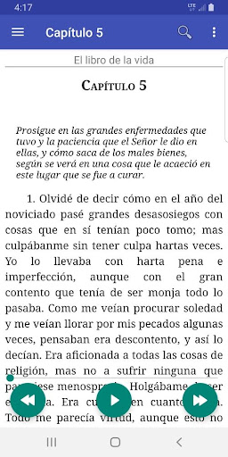Android application El Libro de la Vida S Teresa screenshort