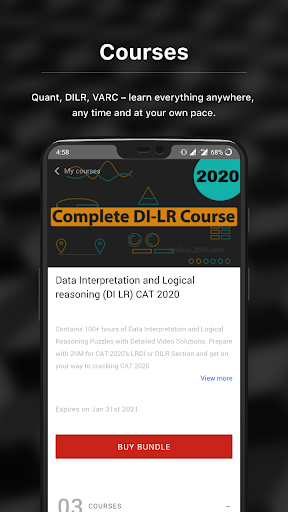 Android application CAT Preparation 2IIM screenshort