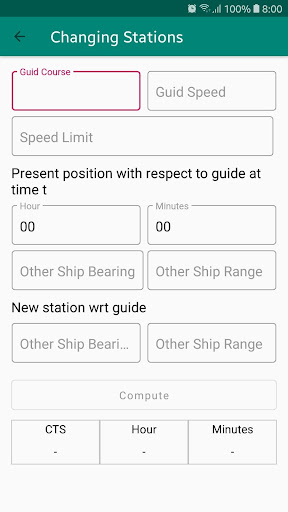 RelVel Calculator Screen 3