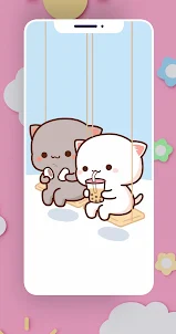 Bubble Tea Kitty wallpaper