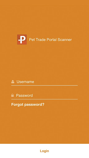 Android application Pet Trade Portal Scanner screenshort