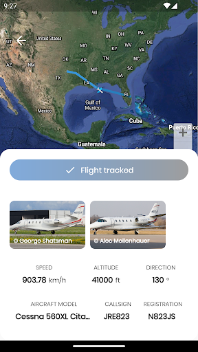Screenshot of Flight Tracker & Flight Radar