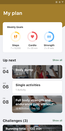 Android application Bodyworkout screenshort