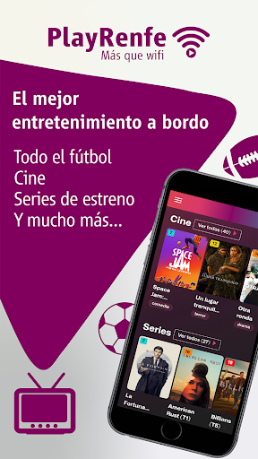 Android application PlayRenfe screenshort