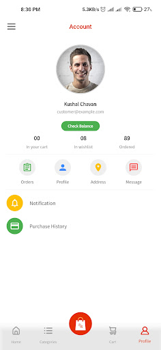Zaynark - Online Shopping Screen 2