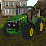 farm tractor crew simulator 3D icon