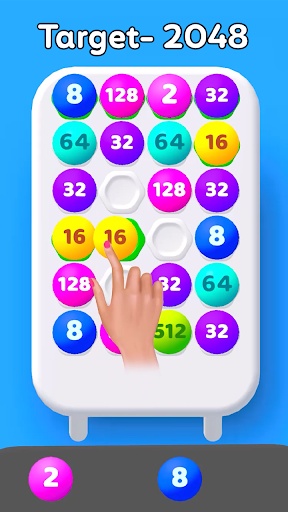 Android application Sort Merge 2048 - Numbers game screenshort