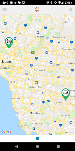 Manage Vehicle - Tracking Screen 2
