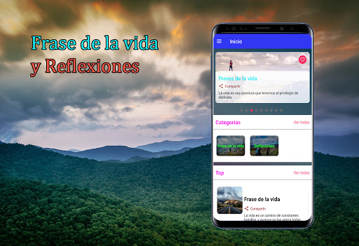 Android application Frases de vida y Reflexiones screenshort