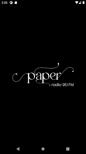 Android application Paper FM screenshort