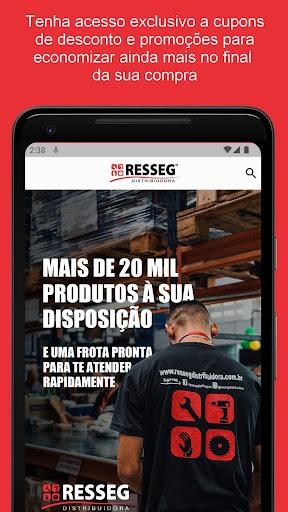 Android application Resseg Distribuidora screenshort