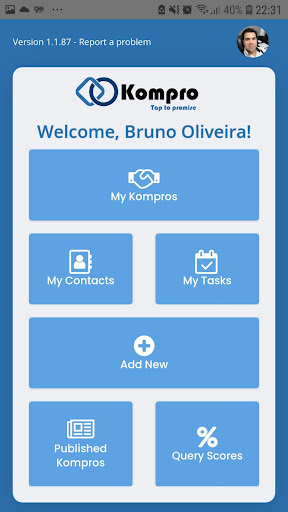 Android application Kompro screenshort