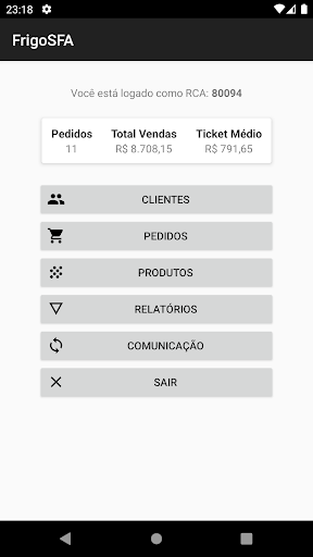 FrigoSFA - FV - (Bonfrigo) Screen 2