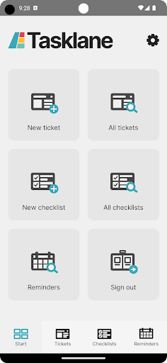 Android application Tasklane screenshort