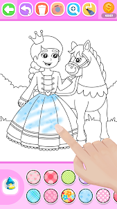 Princess Coloring Book Glitter Unknown