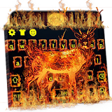 Fire  Deer Keyboard Theme icon