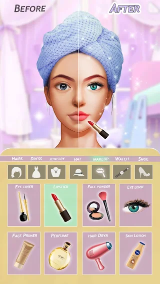 Fashion Dress Up Makeover Game - Screenshot 2