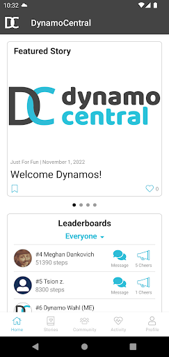Android application DynamoCentral screenshort