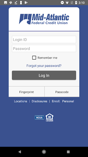 Android application Mid-Atlantic FCU screenshort