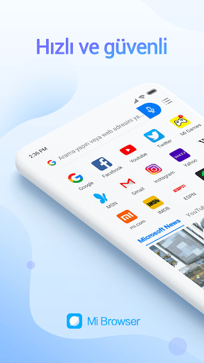 Mi Tarayıcı ekran görüntüsü
