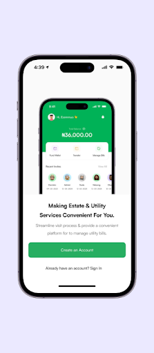 Android application Lekky County Homes screenshort