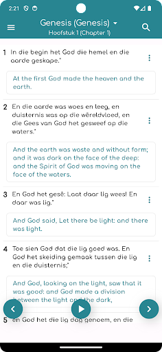 Afrikaans Bible + Audio Screen 2