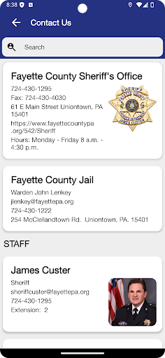 Fayette County PA Sheriff Screen 3