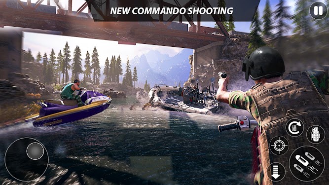 #2. FPS Commando Shooting Strike (Android) By: Neoteric Game Studio