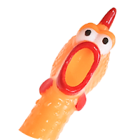 Chicken Toy: Squeaky Rubber Chicken !