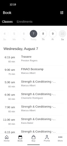 Finao Fitness Screen 2