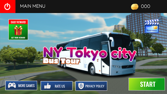 NY Tokyo Bus Tour Jeu 3D