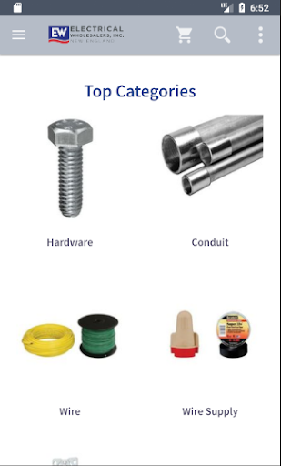 Android application Electrical Wholesalers - NE screenshort