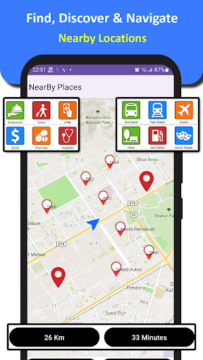 GPS navigation, maps & route
