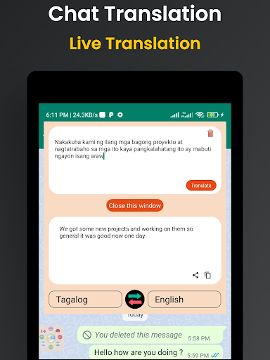 English to Tagalog translator
