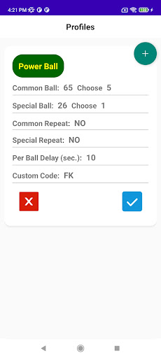 Random Lottery Screen 2