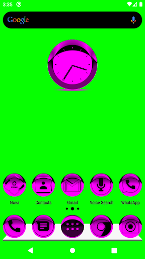 Android application Pink Icon Pack Style 1 screenshort
