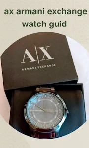 ax armani exchange watch guid