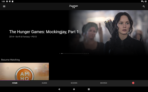 Screenshot of Sparklight TV