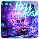 Hell rose skull keyboard theme icon