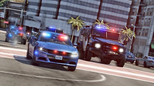 US Police Chase Car Games 3D