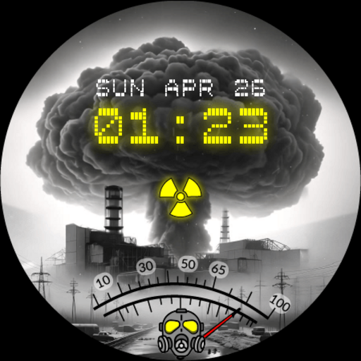 #1. Chernobyl disaster (Android) 来自: "This watch face is adorned by a masterful hand."